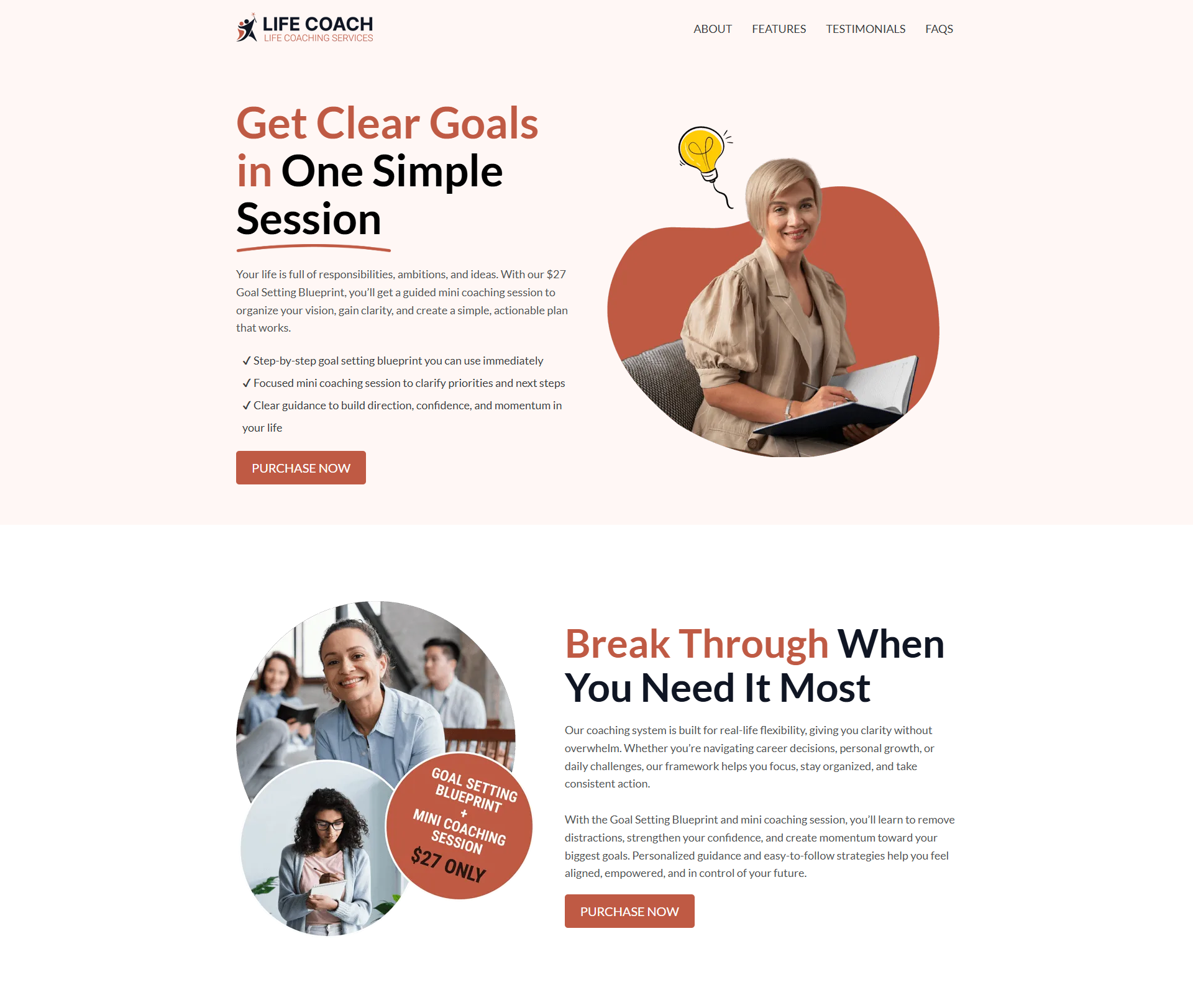 Life Coaching Transformation Funnel