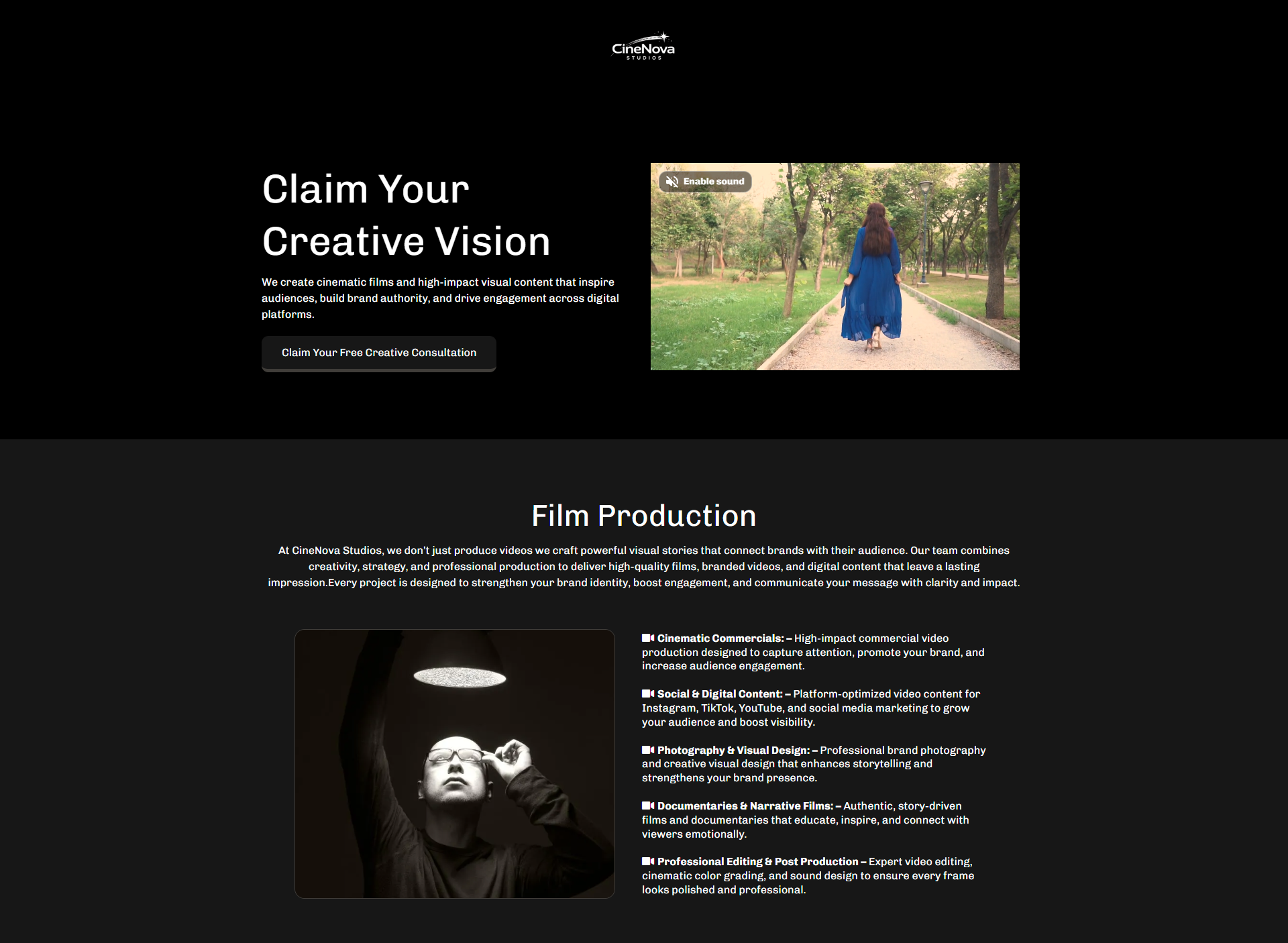 Cinematic Film Production Funnel