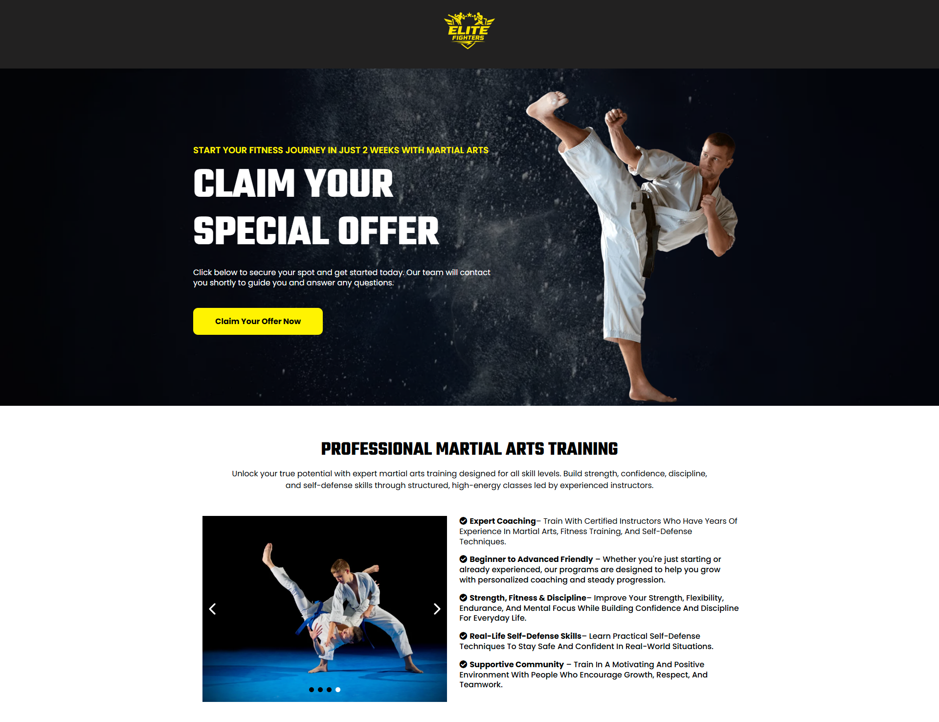 Premier Martial Arts Funnel