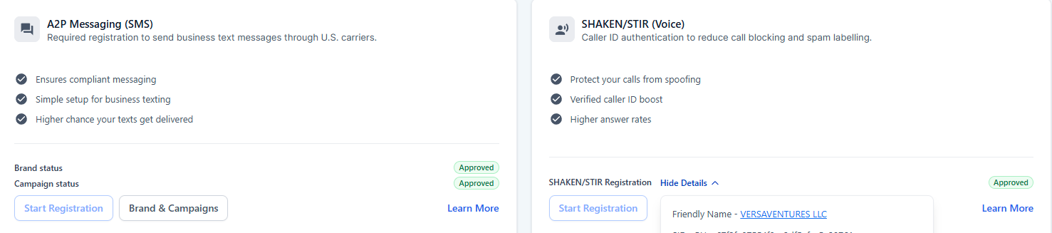 A2P 10DLC Registration — Legal Intake Firm
