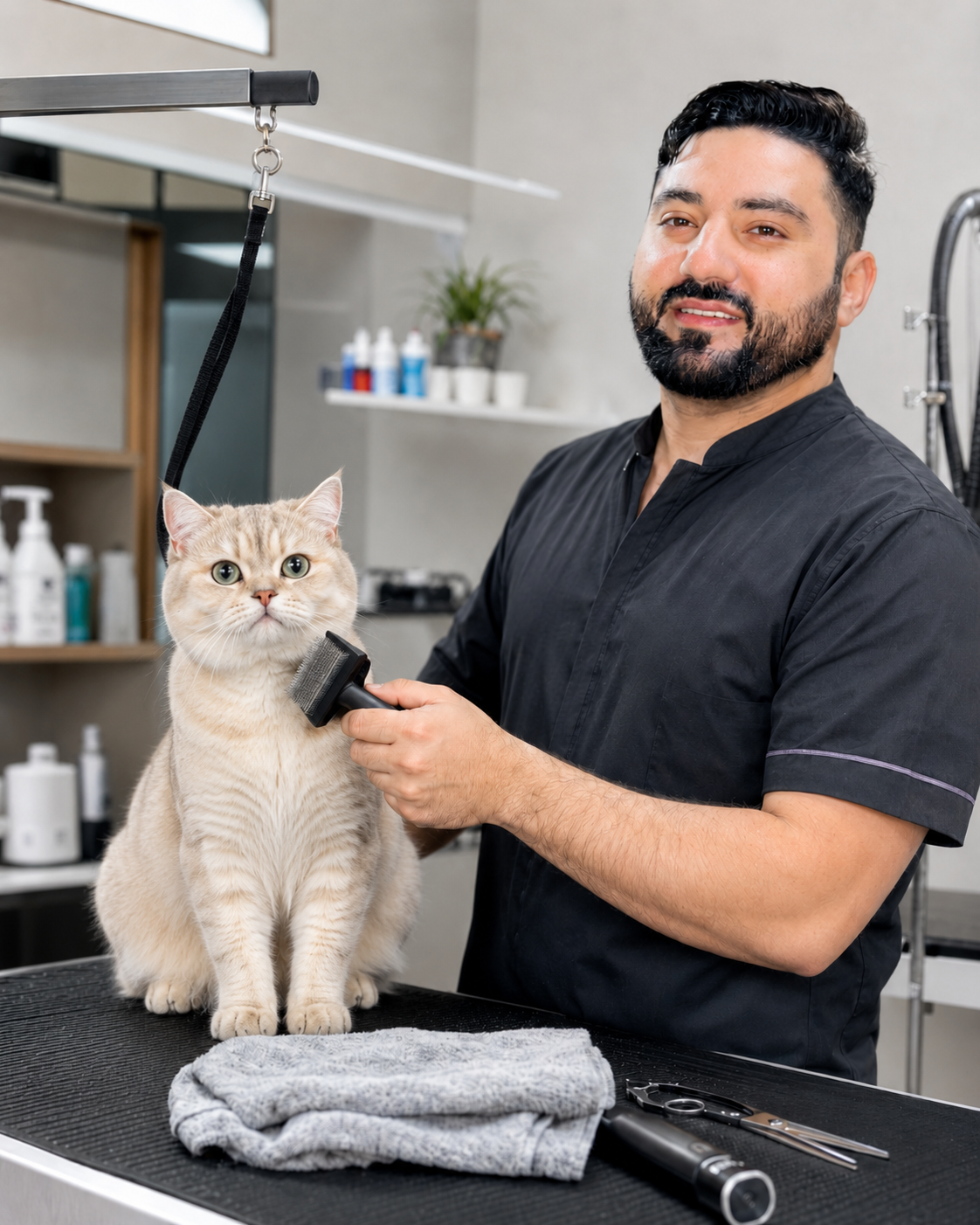 Cat after grooming Rawalpindi