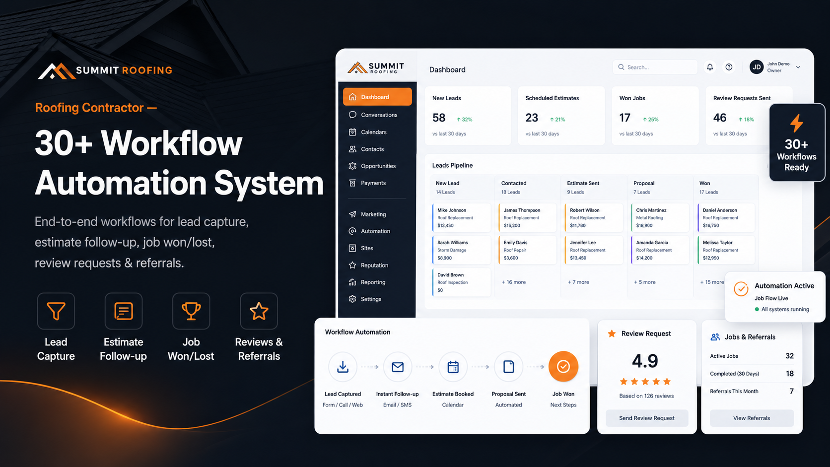 Roofing Contractor Workflow Automation