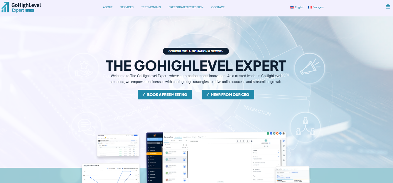 The GoHighLevel Expert — CRM & Automation Services Website
