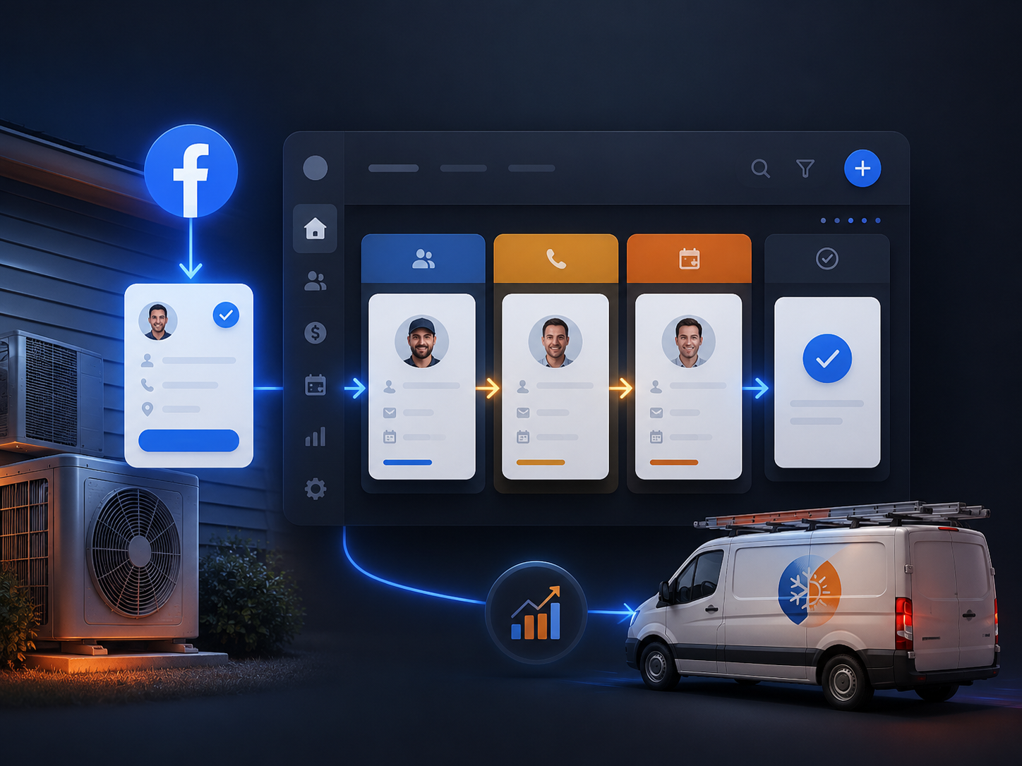 ProHeat HVAC  -  Facebook Leads to GHL CRM Pipeline