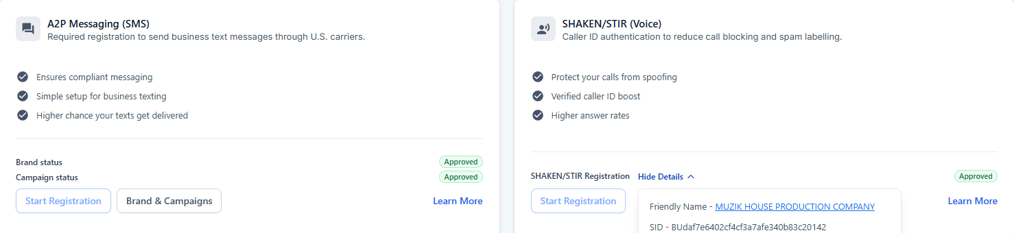 A2P 10DLC Registration — SGS Solutions LLC