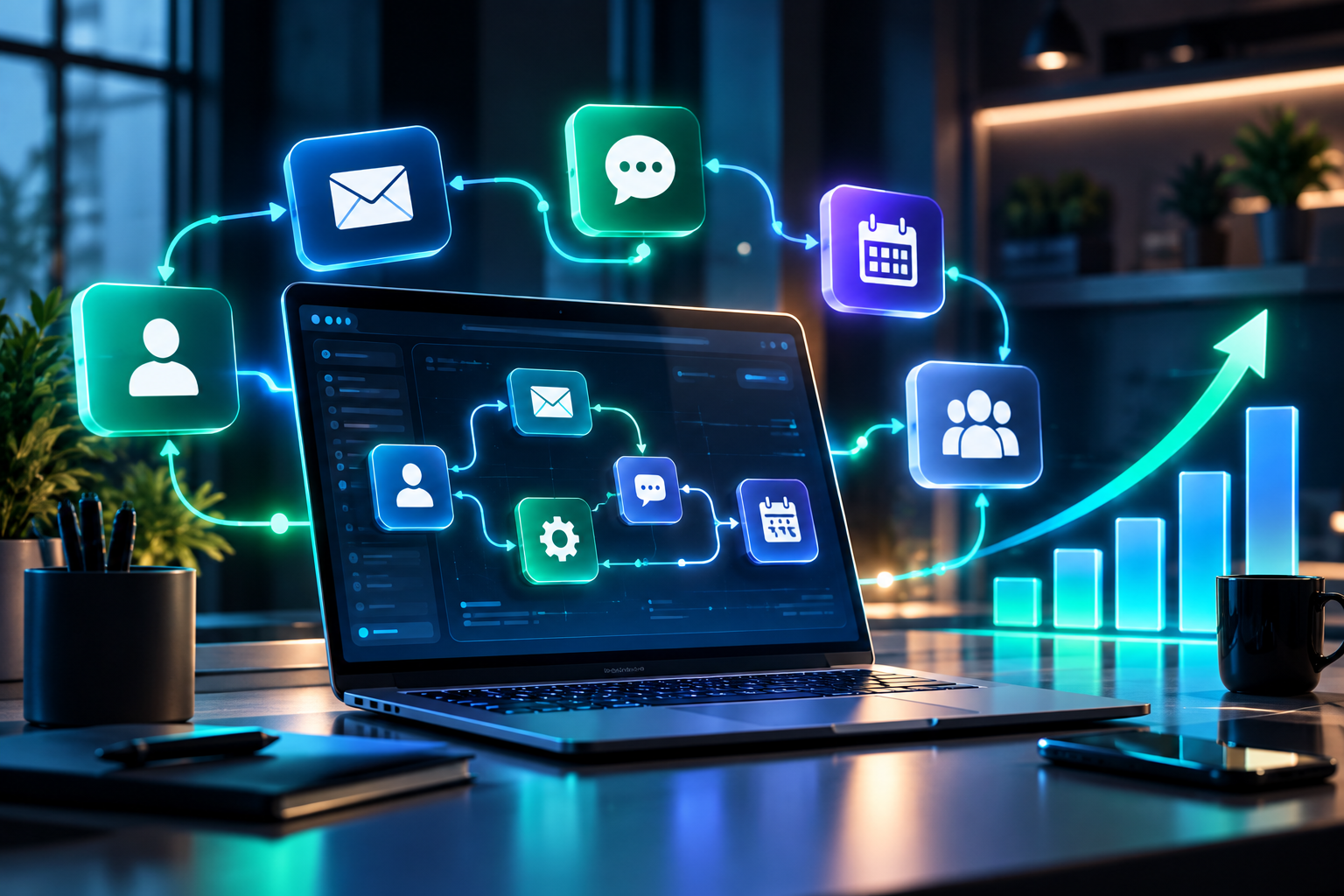 CRM dashboard analytics and business data
