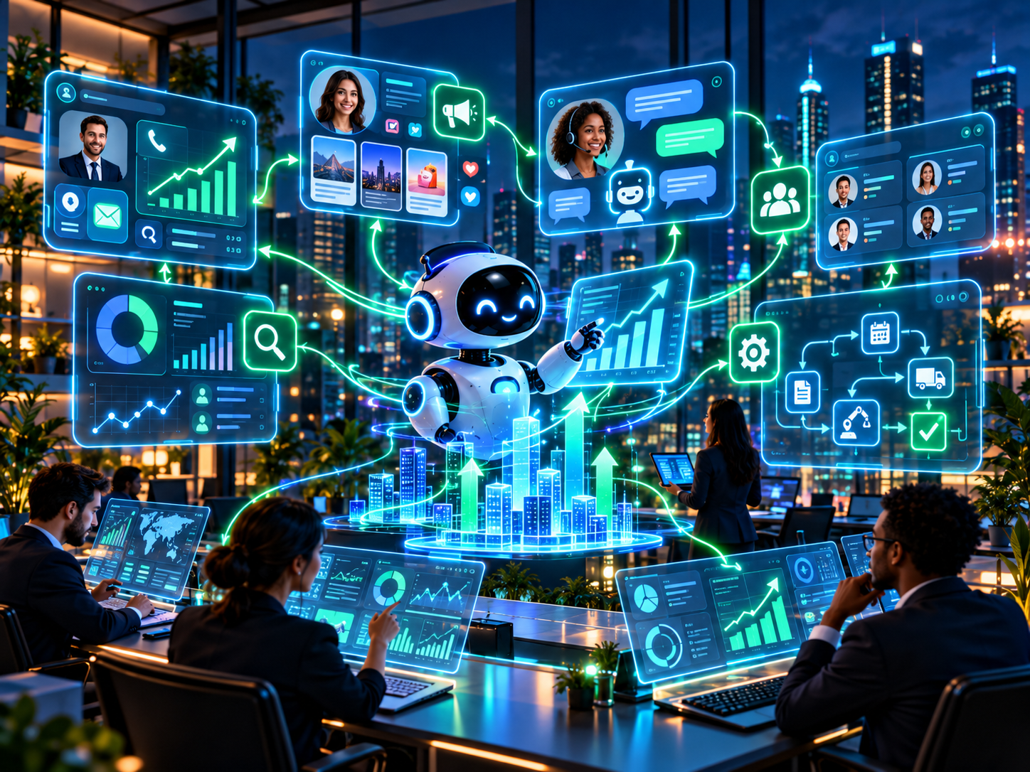 AI lead qualification and business analytics dashboard
