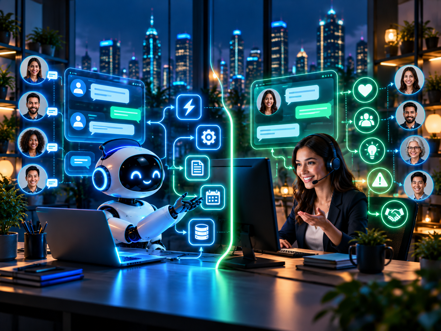 AI chatbot and digital customer support