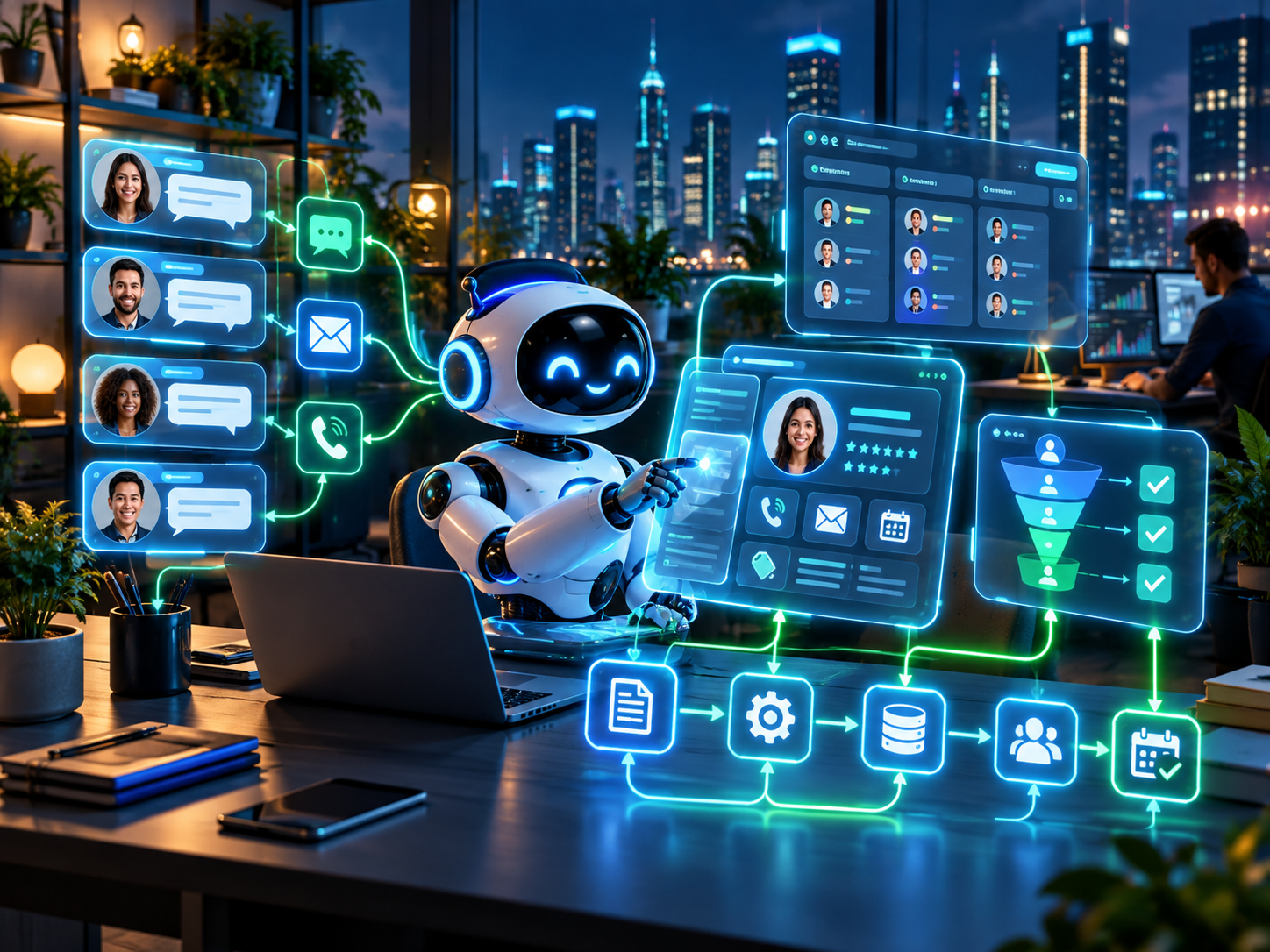 AI business growth analytics and digital technology