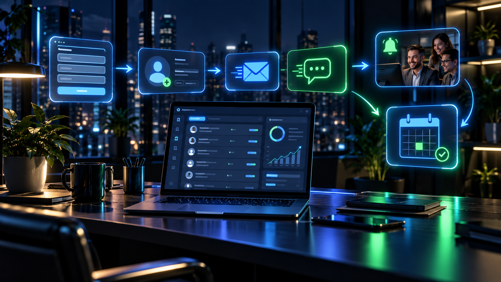 Automated lead follow-up and CRM communication