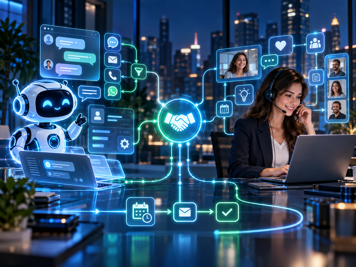 AI chatbot and human customer support comparison