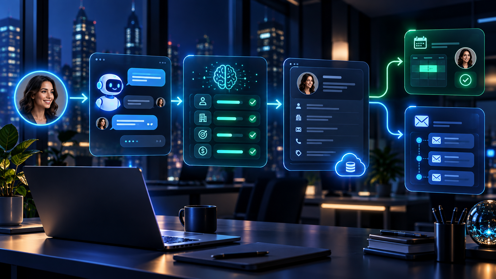 AI lead qualification and CRM automation