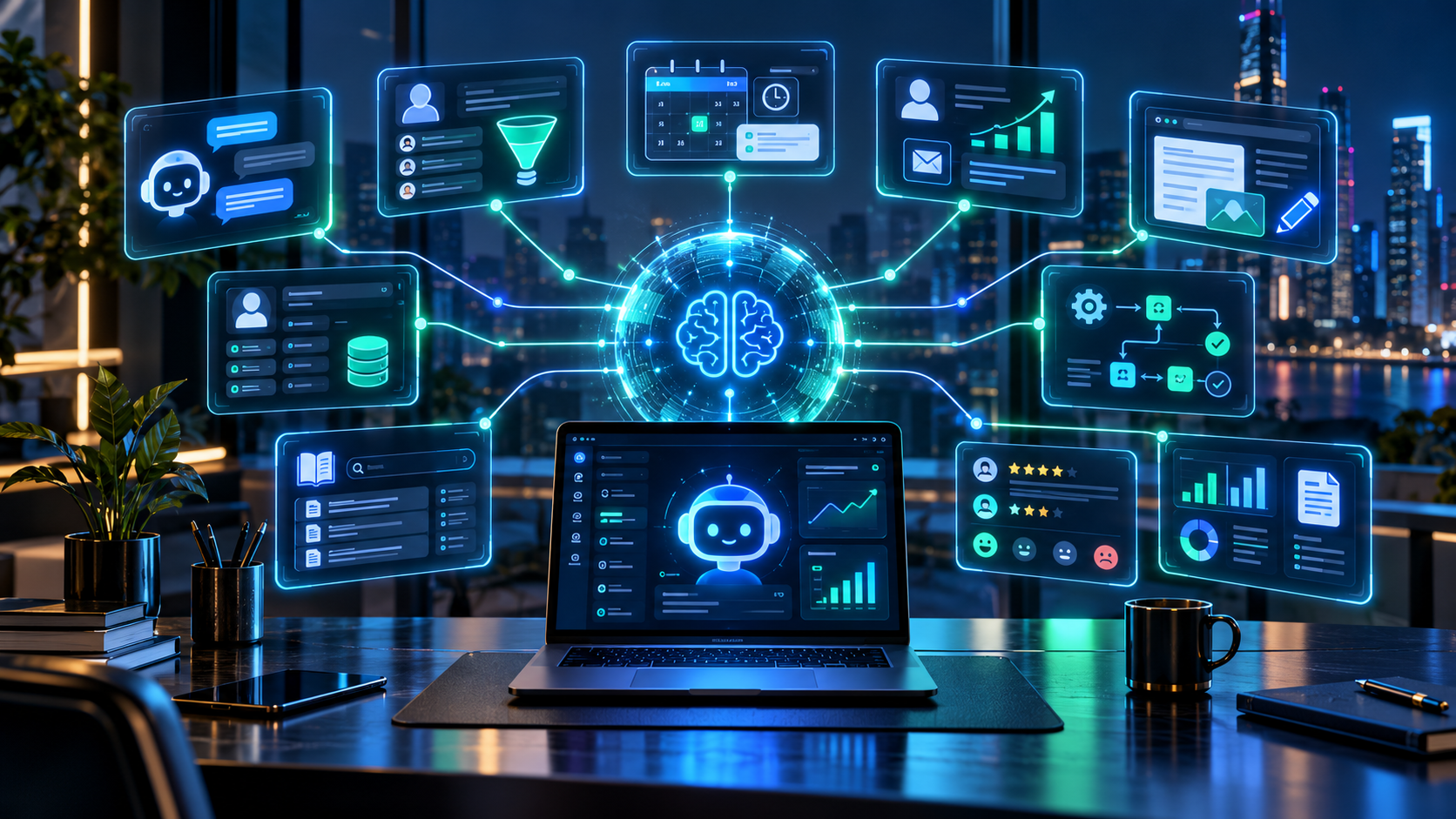Artificial intelligence and business automation