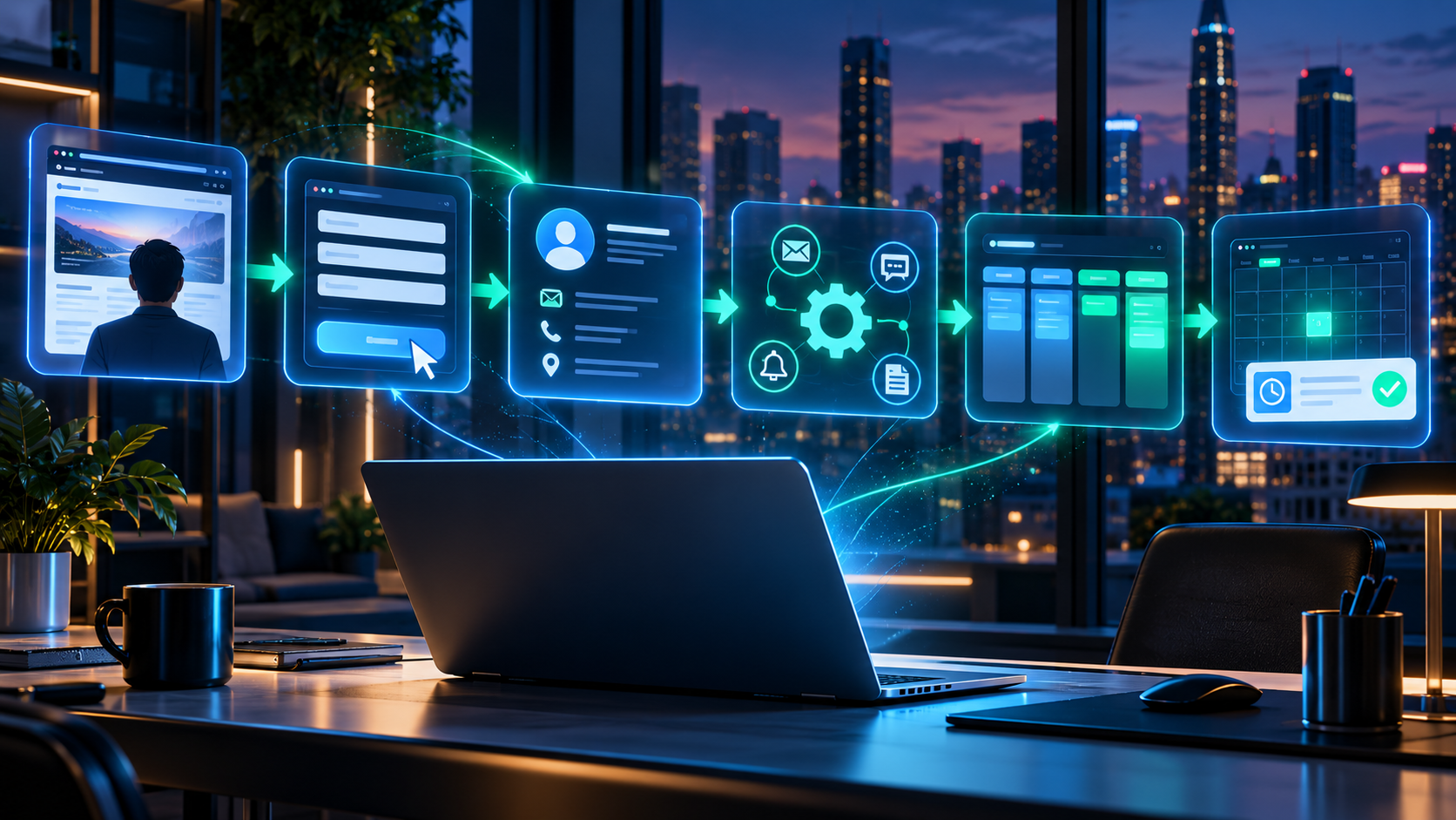 CRM and website integration workflow