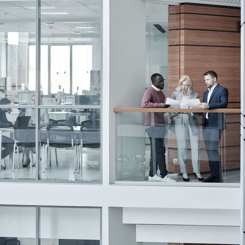 Corporate environment with a worforce under pressure