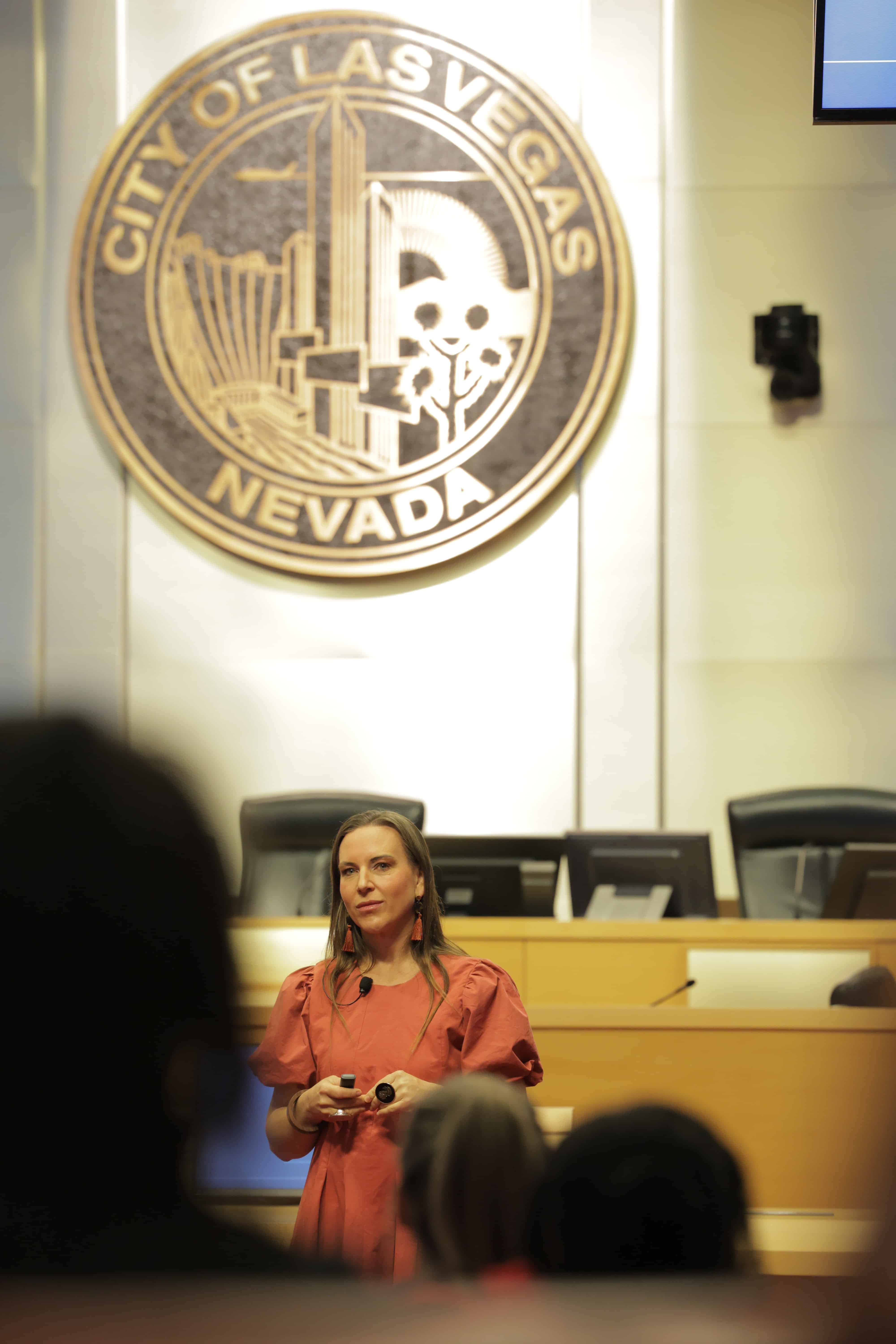 Tara Saxon delivering Keynote for City of Las Vegas