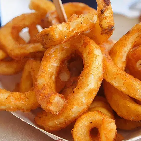 Fresh burger and fries Patra's