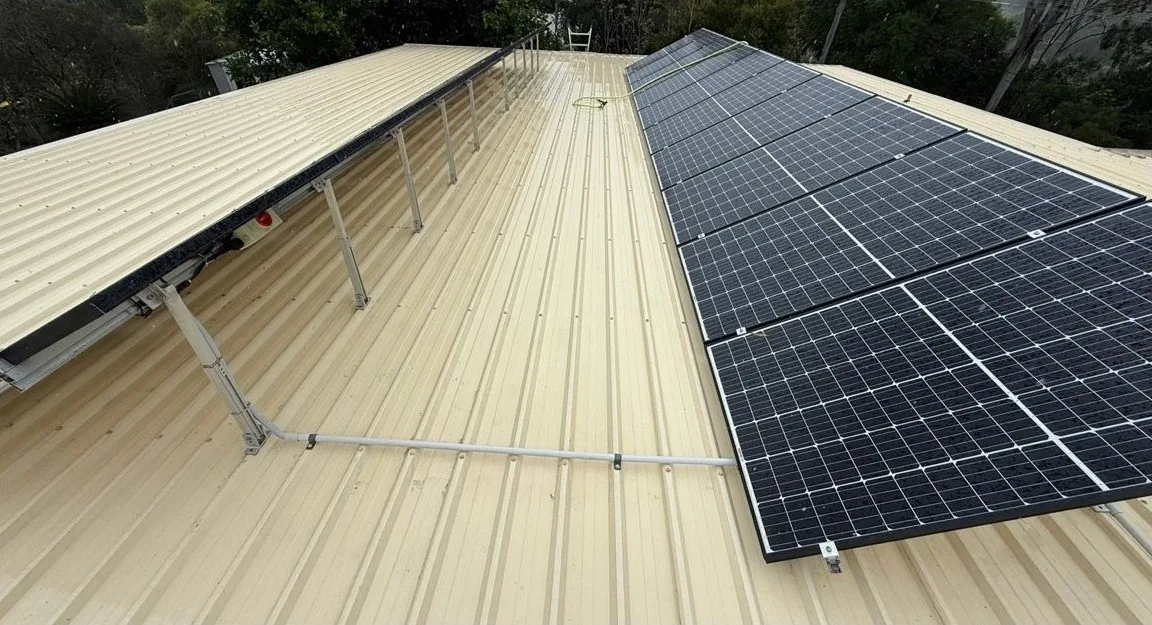 Metal roof and solar after