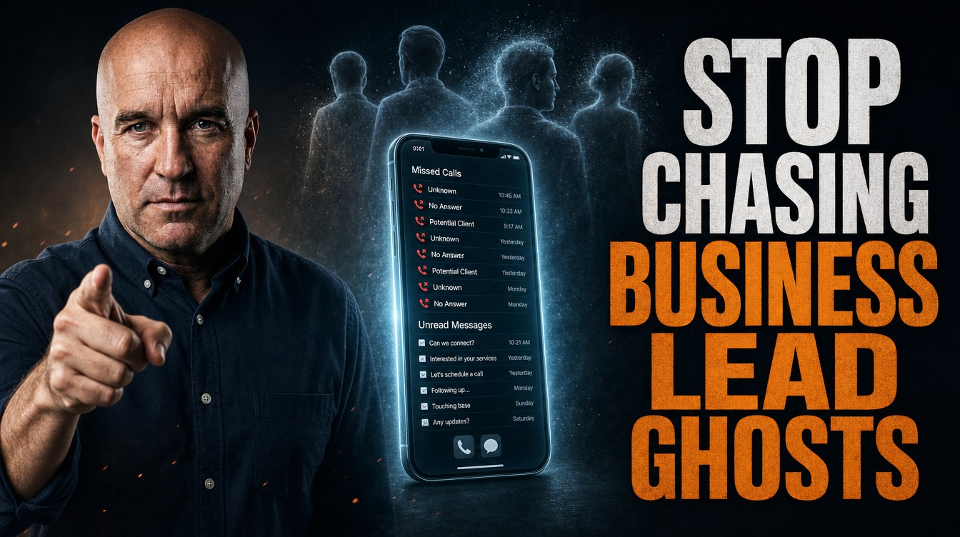 Kingdom Media Company Sticky Notes cover image for Stop Chasing Business Lead Ghosts, showing the leads you already paid for slipping away.