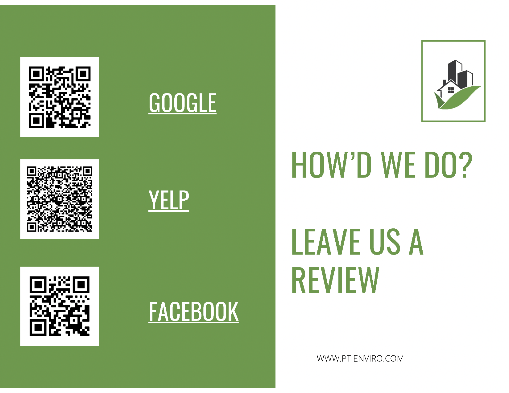 QR code to leave a review for Protect The Investment Restoration LLC