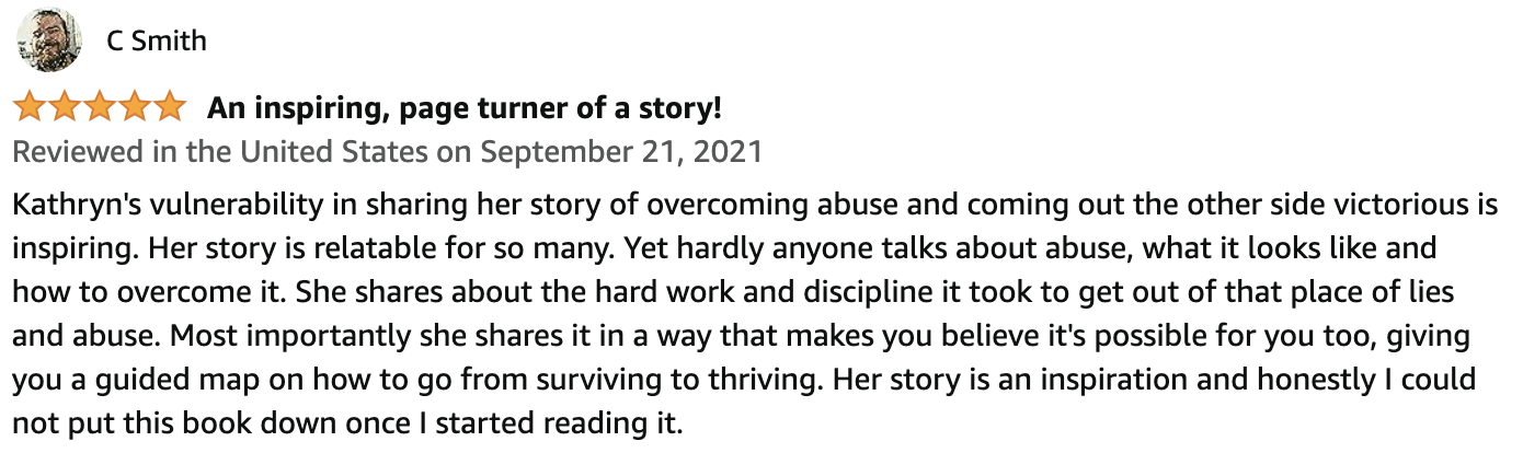 Reader testimonial