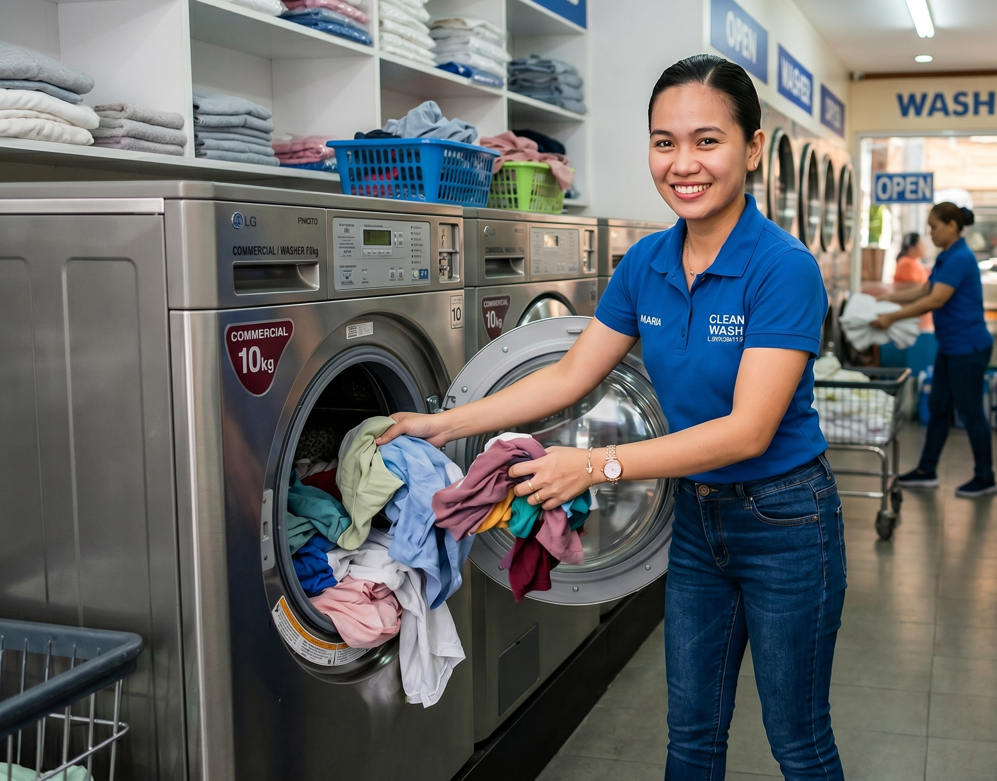 Wash dry fold laundry service in Cebu City