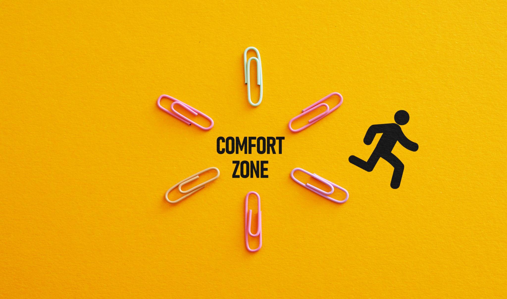 person trapped in bubble comfort zone