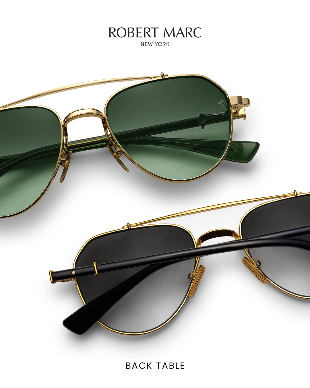 Close-up of a translucent emerald-green eyeglass frame featuring silver rivets and a polished metal hinge.