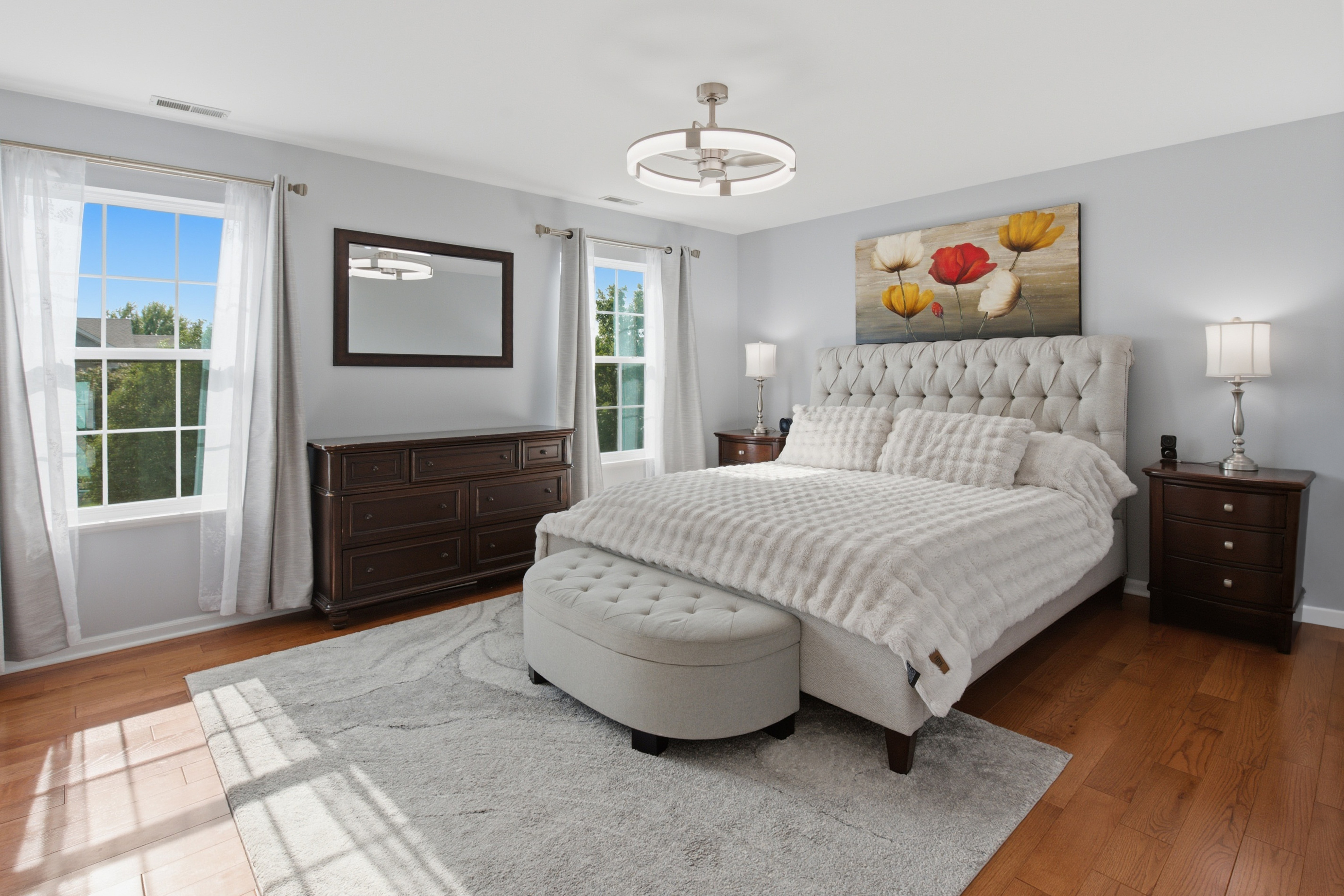 Professional real estate bedroom photography by Listing Ninjas Media serving Chicagoland
