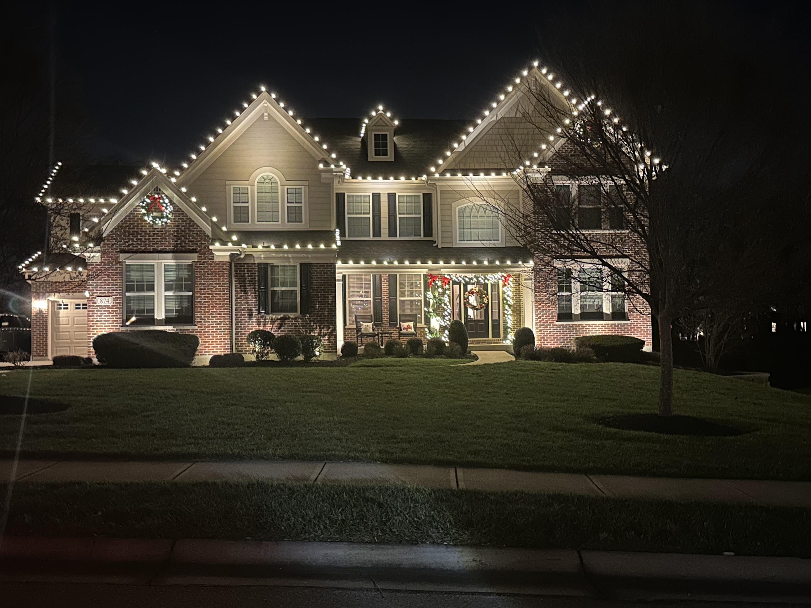 Greensboro Christmas Lights cool white