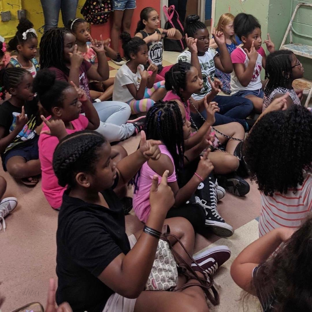 ASL class in session