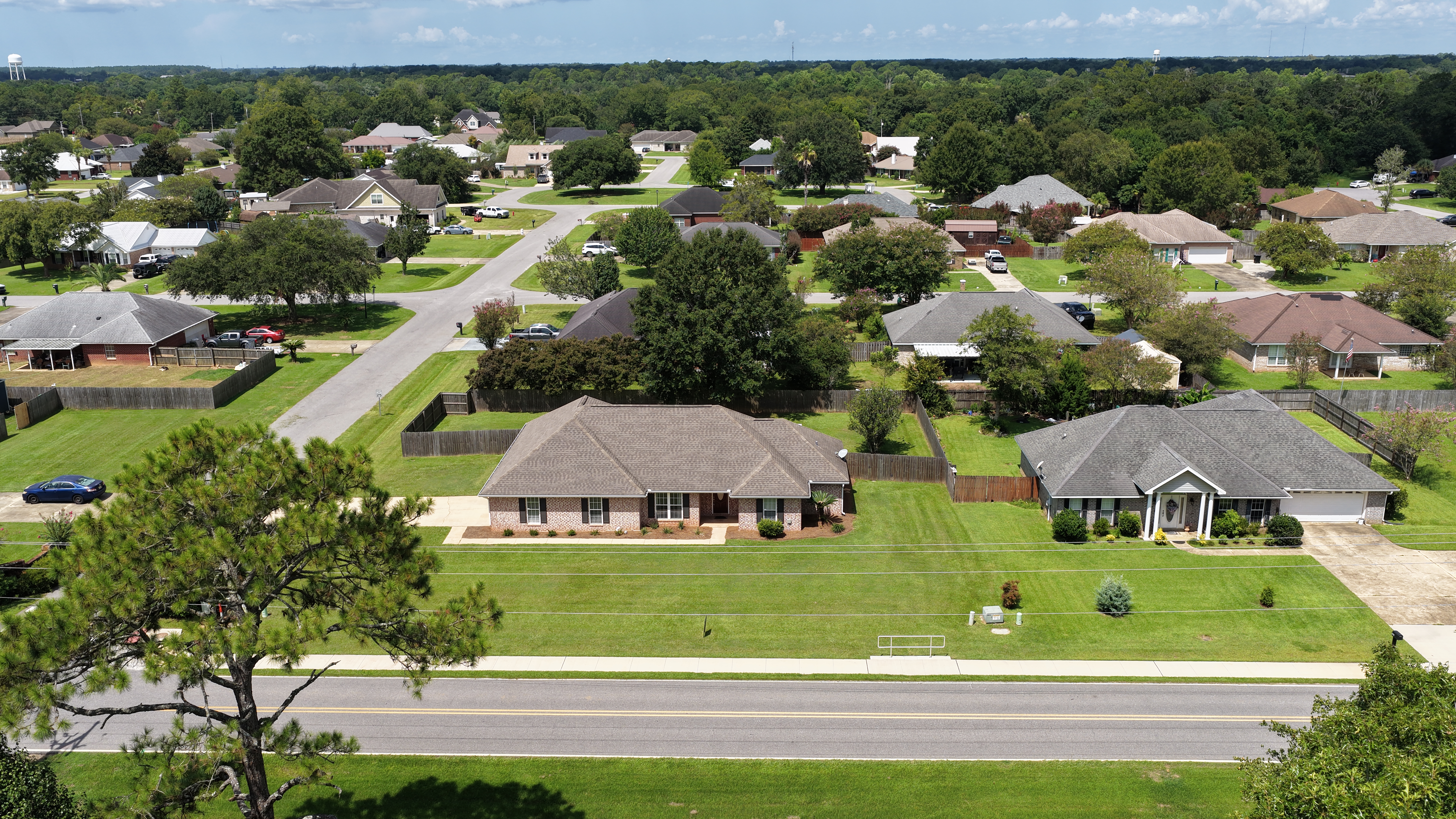 Elevated aerial view of 22175 Buck Road