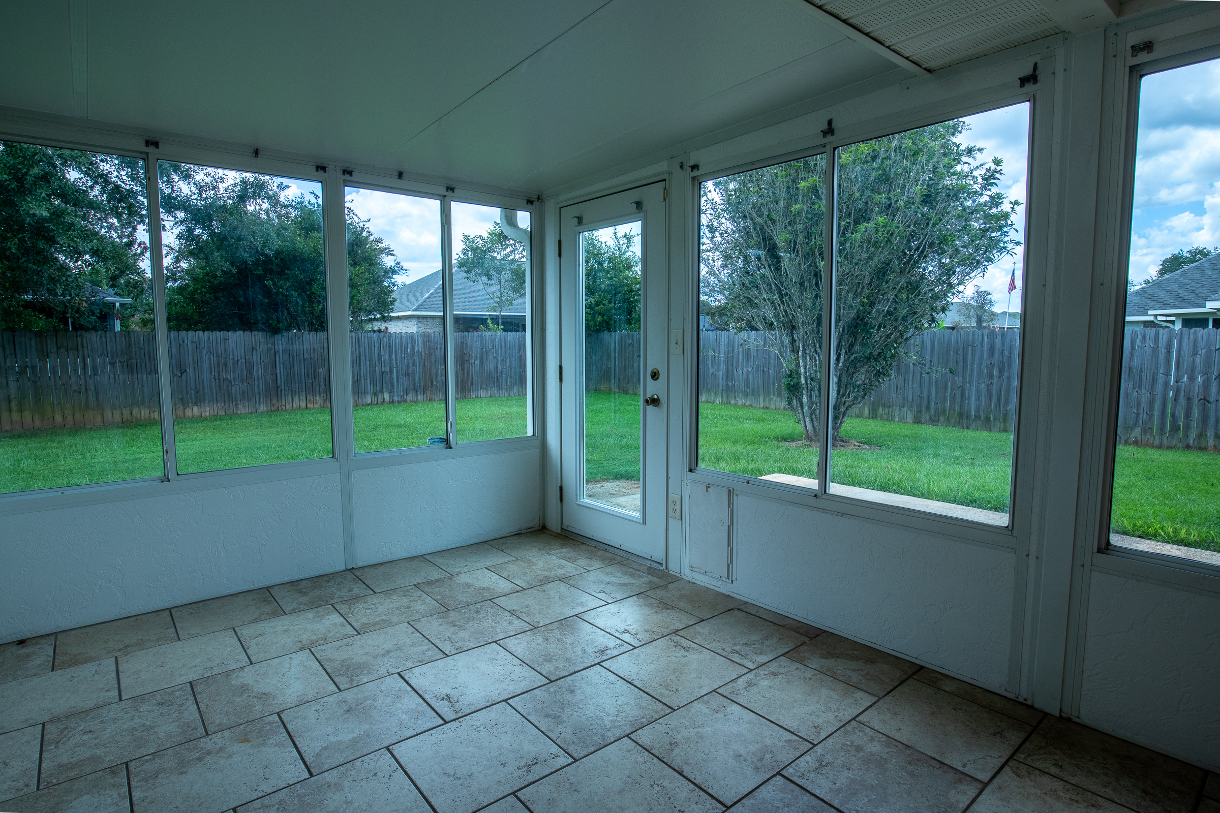 Glassed sunroom