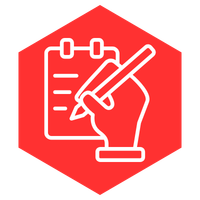 Icon of taking notes since notes are automatically attatched to the right contact