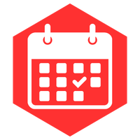 Icon representing portal connection with calendars