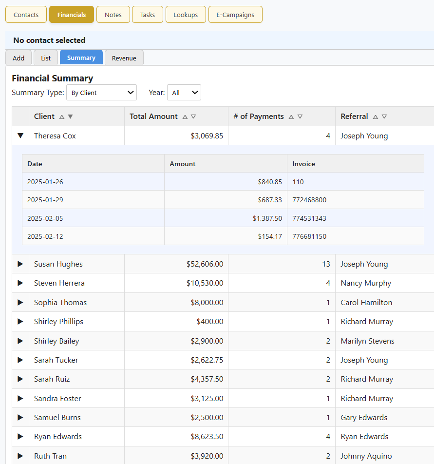 Image showing how easy it is to compare networking ROI in the Portal