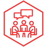 Image of a support group to represent you have a team to help you with Red Umbrella