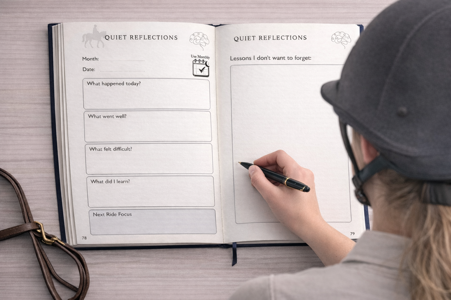 Journaling is a very effective way to track your progress and improve your mindset