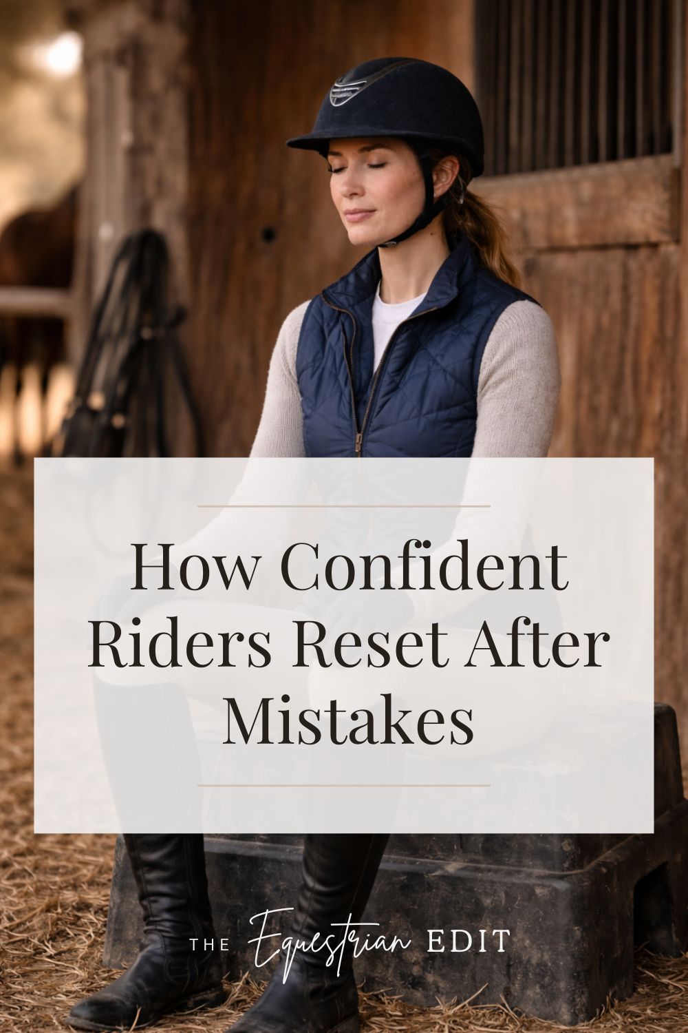 How Confident Horse Riders Recover After a Mistake