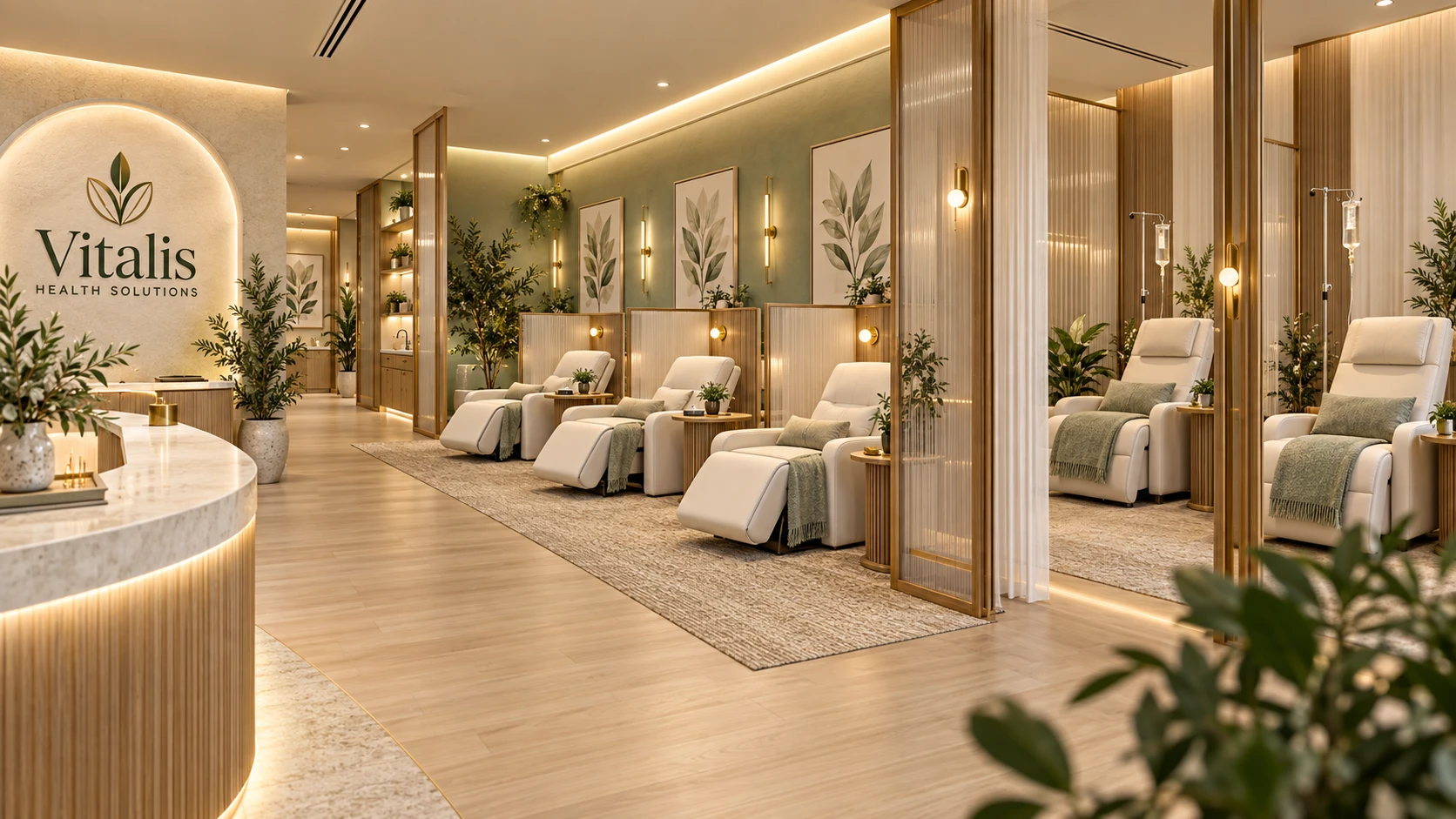 Community acupuncture lounge rendering