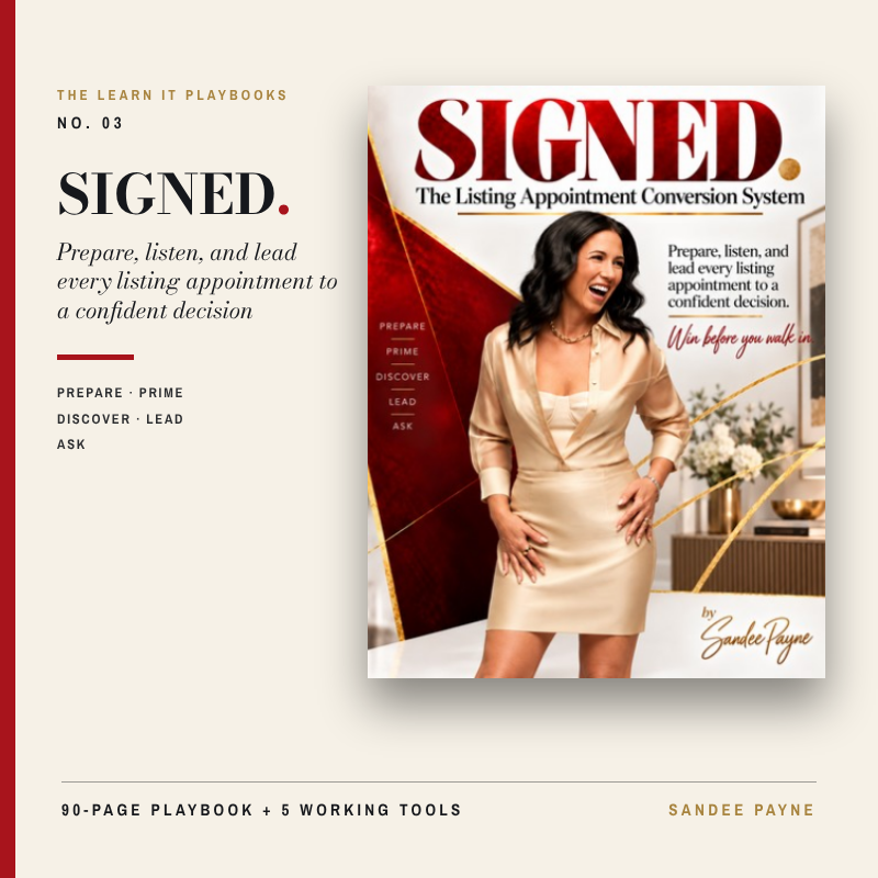 SIGNED. The Listing Appointment Conversion System