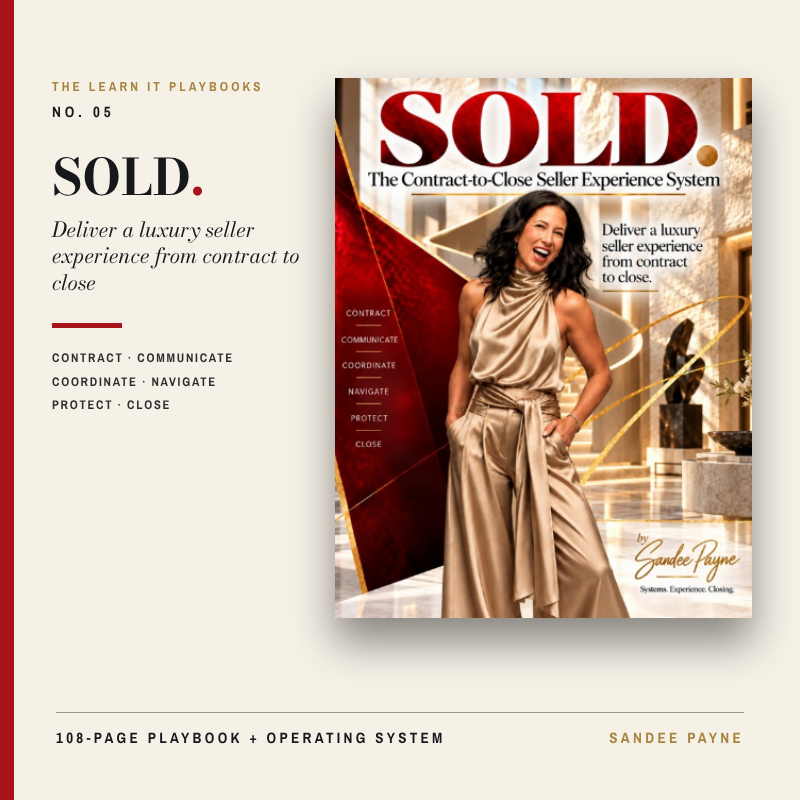 SOLD. The Contract-to-Close Seller Experience System
