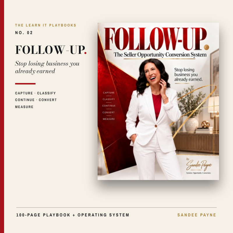 FOLLOW-UP. The Seller Opportunity Conversion System