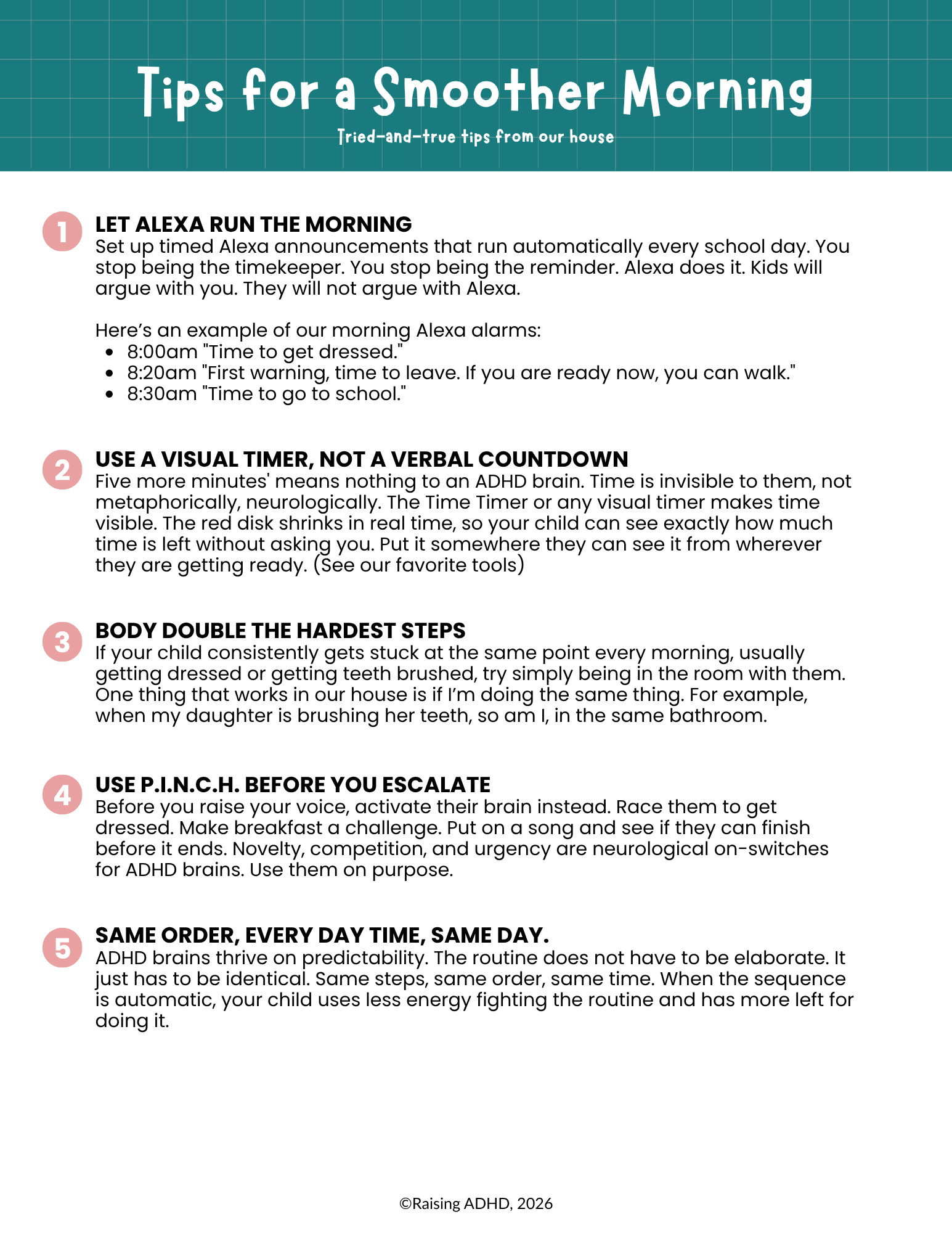 Tips for a Smoother Morning