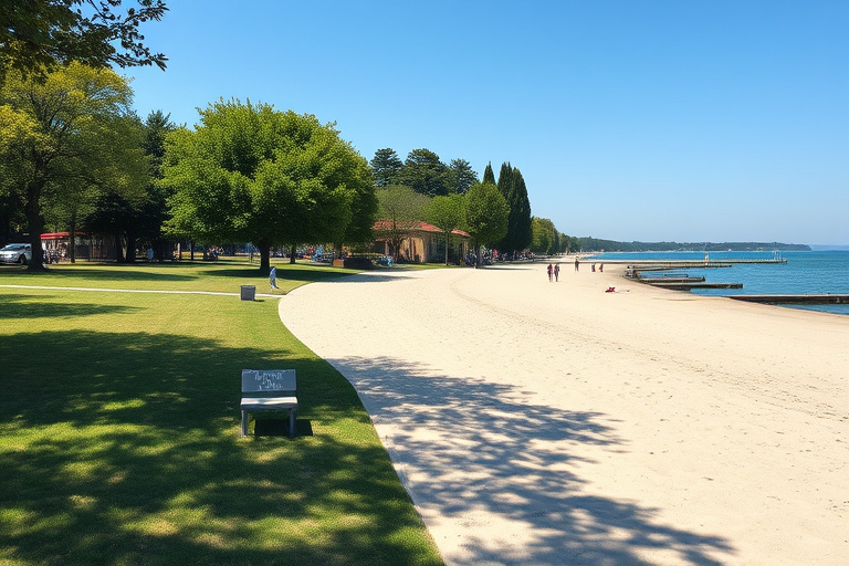 Balatonlelle Városi Strand — szabadidős helyszín, Balaton