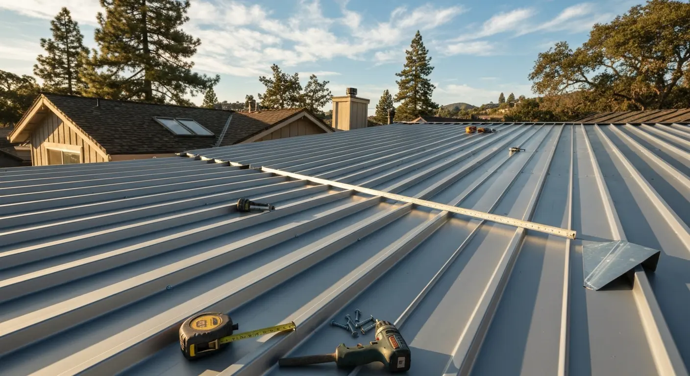 Metal roofing installation Clearlake