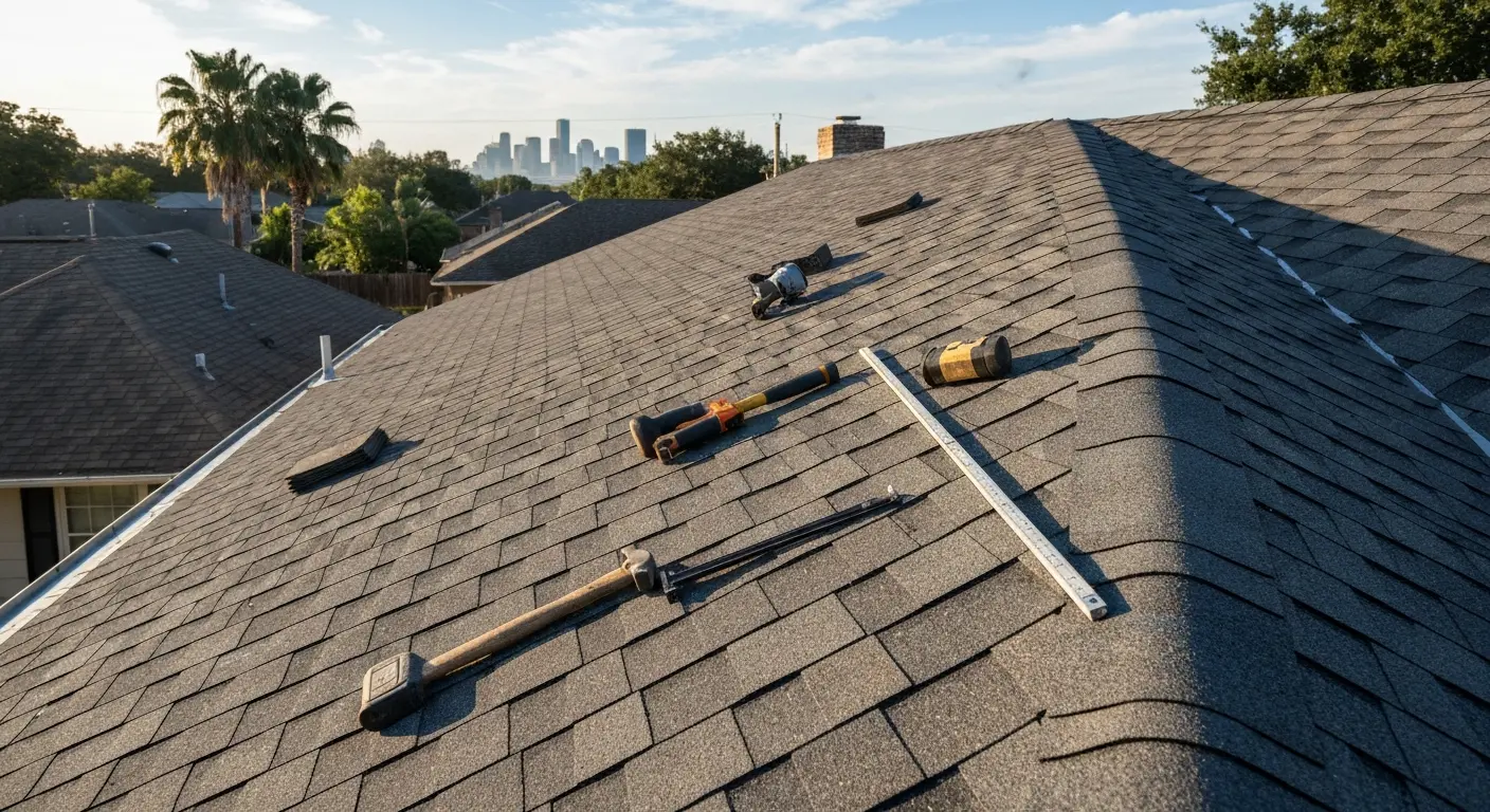 Roof replacement installation