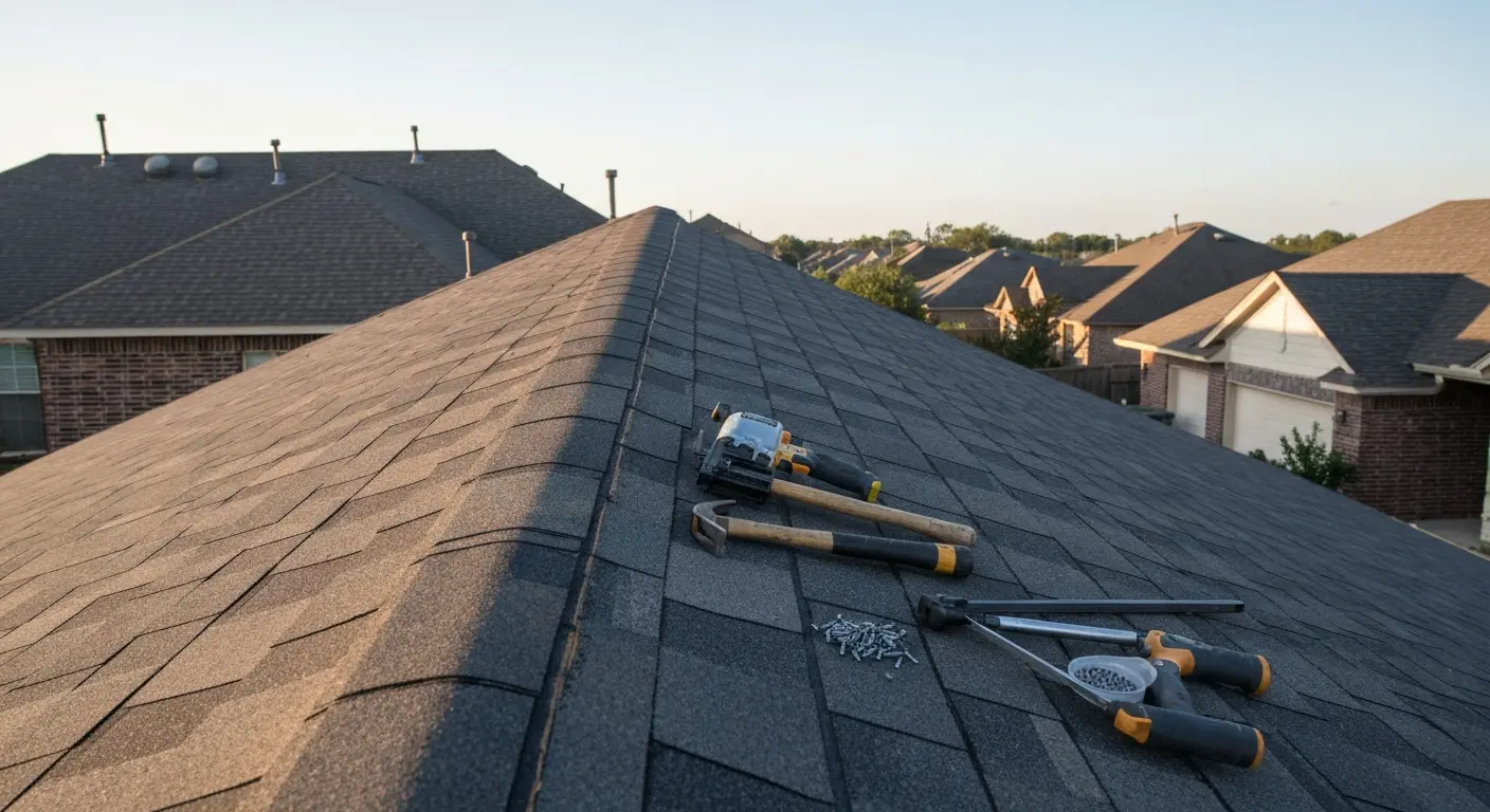 Roof installation project