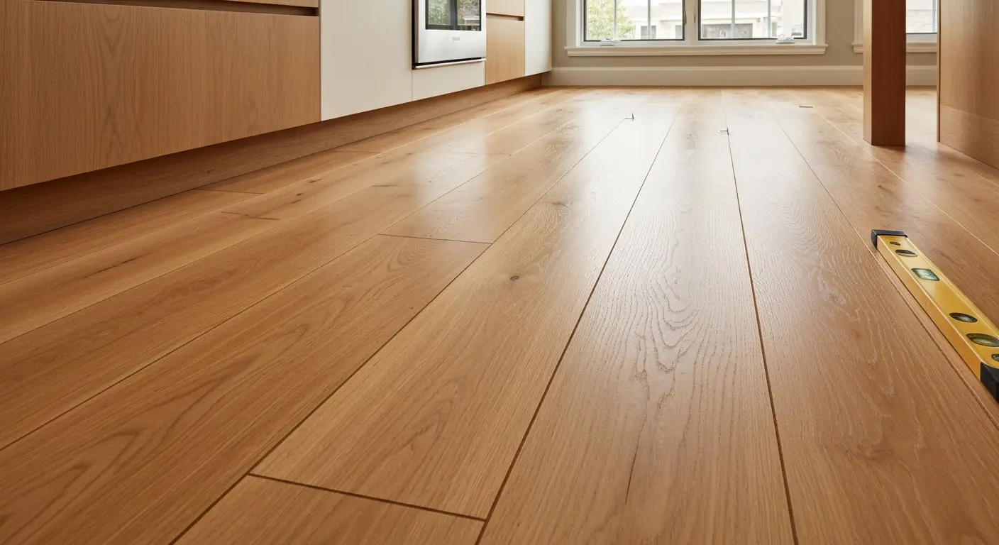 Engineered hardwood kitchen flooring