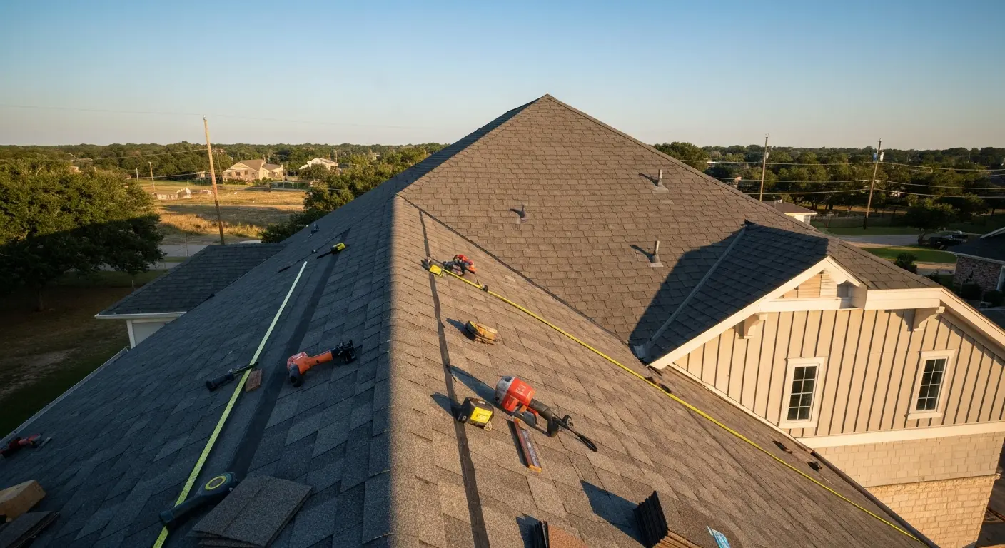 Roof installation project